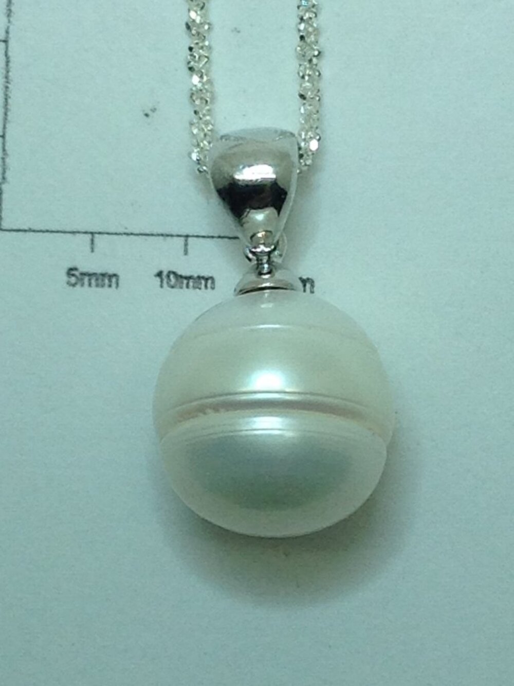 Honora Silver Pearl Pendant with Chain.